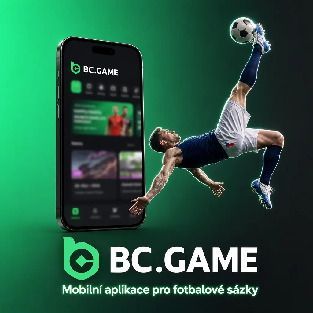 Mobilní aplikace BC Game pro fotbalové sázky, živé sázení, tikety a peněženku v telefonu