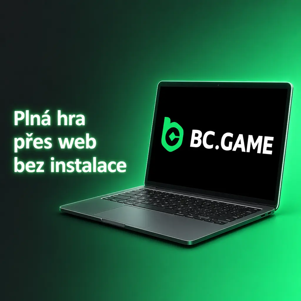Webová verze BC Game v prohlížeči se sázkami, živým kasinem, automaty a bonusy bez instalace