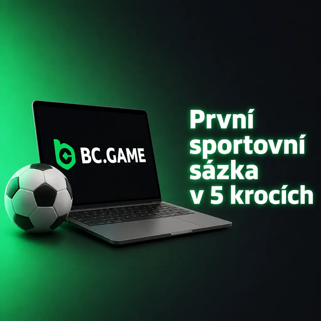 Postup první sportovní sázky na BC Game: výběr zápasu, kurzu, vkladu a potvrzení tiketu