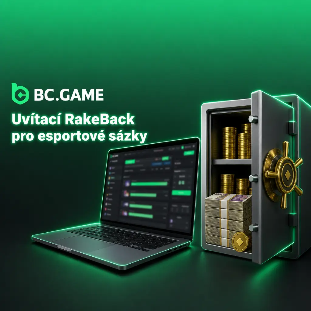 Uvítací RakeBack pro esportové sázky se 4 vkladovými úrovněmi od 180 % do 360 % v BCD