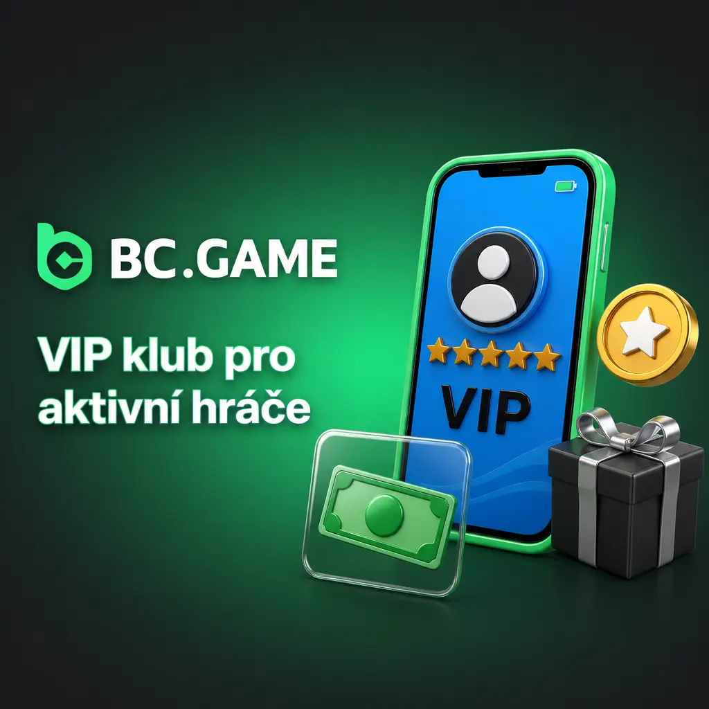 Přehled VIP klubu BC Game s úrovněmi od bronzu po diamant, XP za sázky a odměnami pro aktivní hráče