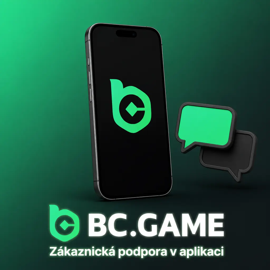 Zákaznická podpora v aplikaci s live chatem, centrem nápovědy a e-mailem pro platby, bonusy a účet