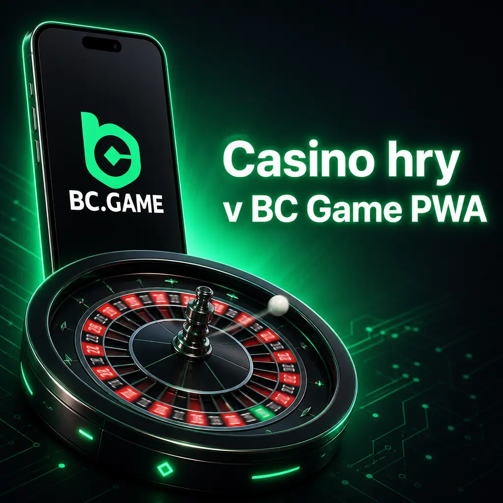 Casino lobby BC Game PWA s BC Originals, automaty, stolními hrami a live casinem podle poskytovatele a kategorie
