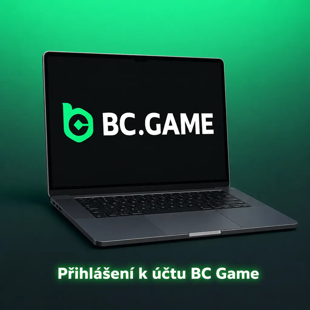 Přihlášení k účtu BC Game s volbou e-mailu, telefonu či sociálního účtu a ověřením 2FA