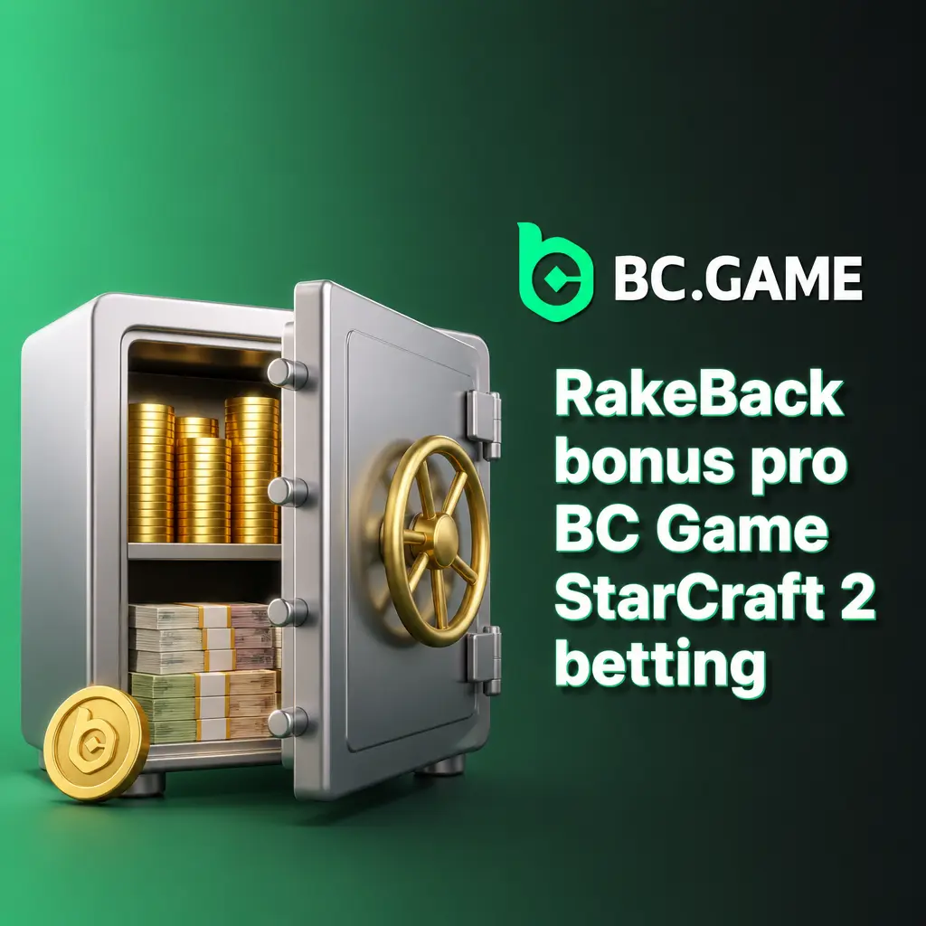 RakeBack bonus BC Game pro sázení na StarCraft 2 se čtyřmi vkladovými úrovněmi až 360 %