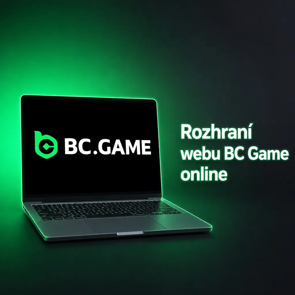 Tmavé lobby webu BC Game s horním menu, kategoriemi her, sloty, live casinem, sporty a pokladnou