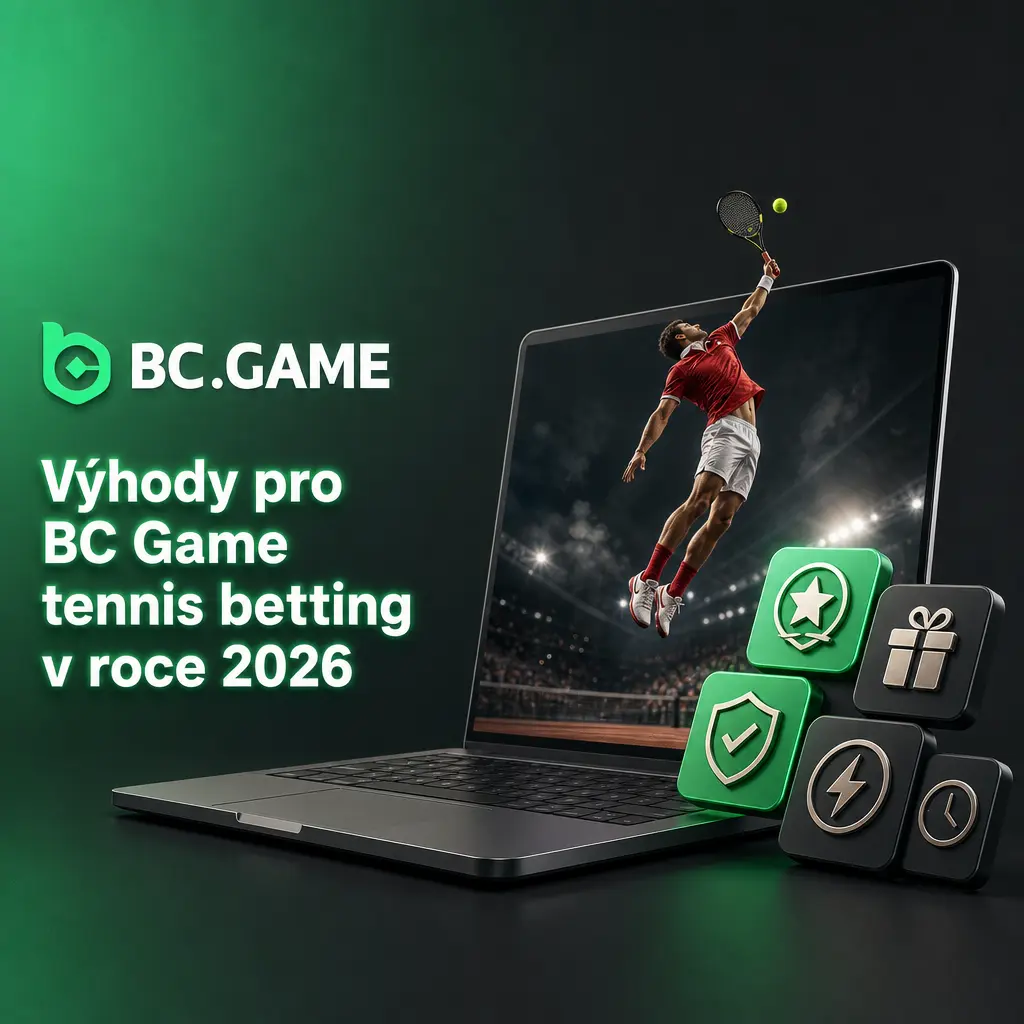 Přehled výhod sázení na tenis u BC Game v roce 2026: live sázky, kurzy ATP/WTA, kryptoplatby a limity
