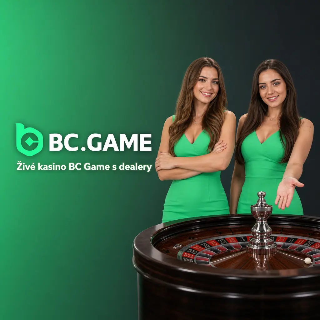 Živý dealer v kasinu BC Game u streamovaného stolu s ruletou, blackjackem a limity sázek
